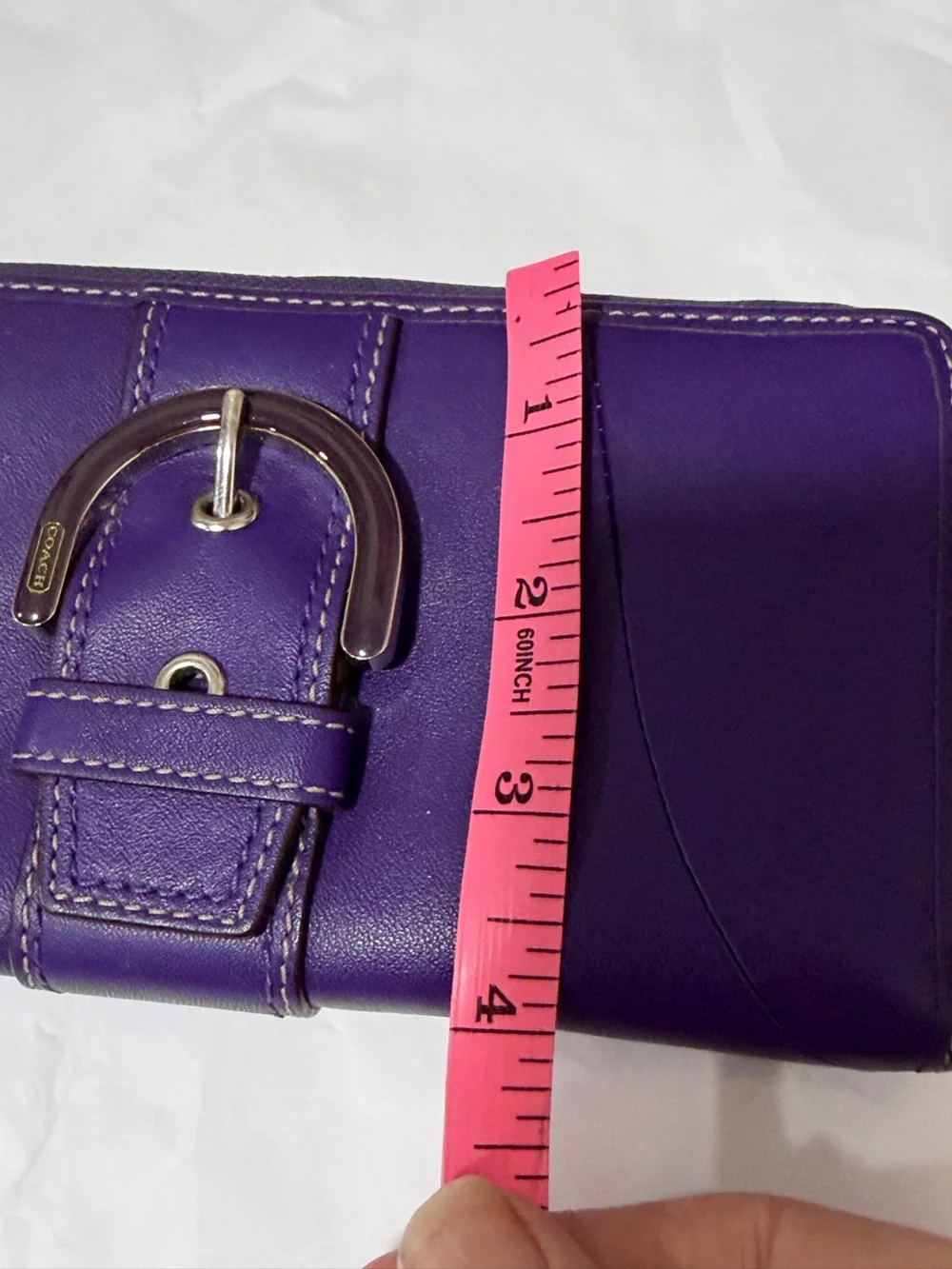 Coach Vintage Deep Purple Soho Zip Around Wallet